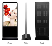 Kiosque d'affichage publicitaire LED couleur 55'' avec écran LCD, puces SMD, écran mobile vidéo pour centres commerciaux, vente au détail, support ODM, 3 ans, 450 cd/m²