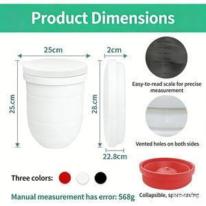 Revestimiento de Silicona para Batidora <span class=keywords><strong>KitchenAid</strong></span>, 3.5-7 Cuartos, Recipiente de Repuesto para Batidora de Cabeza Inclinable, Resistente a Altas Temperaturas - Product Image 3