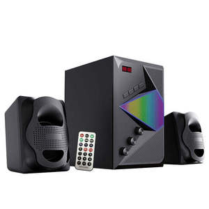 Haut-parleur multimédia actif 2.1 avec USB, FM, télécommande, basses puissantes, caisson de basses - Product Image 2