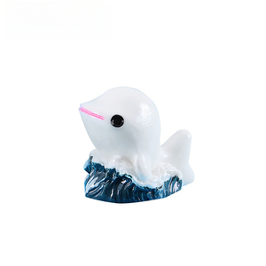 Adornos decorativos de micropaisaje Weij en estilo mediterráneo, resina Zakka del <span class=keywords><strong>Mar</strong></span> <span class=keywords><strong>Egeo</strong></span>, mini acuario de delfín blanco - Product Image 5
