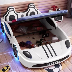 <span class=keywords><strong>Letto</strong></span> Moderno di Lusso per Camera da <span class=keywords><strong>Letto</strong></span>, Imbottito, Misura Queen, <span class=keywords><strong>Singolo</strong></span> o Matrimoniale, Design a Forma di Auto con Contenitore - Product Image 6