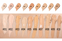Foundation Cair OEM Grosir Asam Hialuronat Minyak Pelembap Matte Glow Foundation Cair untuk Kulit Gelap Kering Full Coverage BB CC Cream