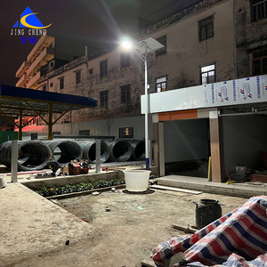 Farola solar LED al por mayor, 6 metros de altura, para ingeniería, uso residencial, iluminación de carreteras rurales, con sensor de movimiento, súper resistente - Product Image 2