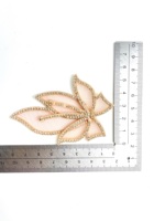 Clip à cheveux en strass à fleurs, simple et élégant, décorations de chaussures, matériel de bijouterie, Qing Yu C021