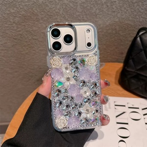 เคสโทรศัพท์มือถือหรูหราประดับเพชรเต็มดอกกุหลาบ สำหรับ iPhone 17 Air Pro Max 16 Pro Max 15 14 13 12 Plus - Product Image 3