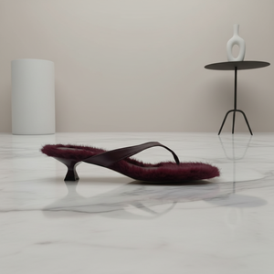 Cialisa – Nouveauté 2026 : Sandales compensées en cuir PU abricot, style fourrure moelleuse, pour femme – Idéales au quotidien - Product Image 3