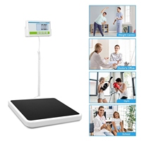 Balance de pesée numérique à plateforme en acier inoxydable de 300 kg avec écran LCD, idéale pour la mesure du poids corporel médical, lecture facile, balance de laboratoire, OEM/ODM pour médecins
