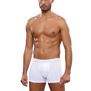 Custom Men's Mid-Rise <b>Boxer</b> Shorts Knitted Stretch <b>Trunk</b> Underwear Soft Comfortable Breathable Fit for Private Label Wholesale - Product Image 1