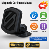 Support magnétique universel pour téléphone, base adhésive pour tableau de bord, aimant puissant à profil bas, logo personnalisé OEM, livraison rapide