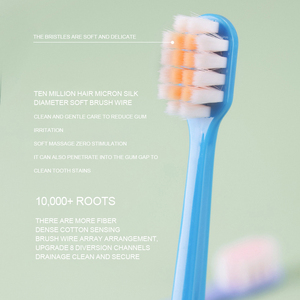 Trou de suspension sur la poignée forme carrée trou d'ancrage conique PBT poils brosse à dents brosse à dents adulte - Product Image 3