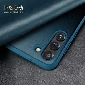 Funda de cuero con tapa para Samsung <span class=keywords><strong>Galaxy</strong></span> S23 Ultra Pro S22, carcasa de alta calidad, estilo clásico, sólido, para ventana, Note 10 Plus - Product Image 6