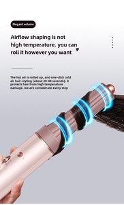 5 In 1 Ionic Hair <strong>Styler</strong> Multi-Functional Hot Air Brush Blower Dryer Auto Curler Straightener Negative Ion Features For Styling