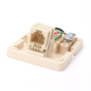 Lulink Cat3 UTP Caja de teléfono de bajo voltaje 623K Puerto único 6P2C Jack Superficie Producto de telecomunicaciones 55*50*22mm - Product Image 5