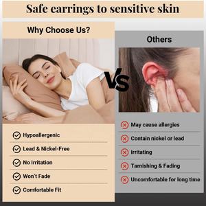 Pendientes de Aro de Acero Inoxidable con Baño de Oro PVD de 18k, Hipoalergénicos, Minimalistas, Resistentes al Deslustre, en Varios Tamaños, para Uso Diario - Product Image 6