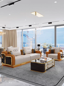 Furnistyle جودة عالية معاصرة 1 + 2 + 3 فاخرة حديثة من جميع قطاعات الفيلا والمنزل والفندق والمعيشة - Product Image 3