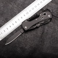 Couteau pliant multifonctionnel en acier inoxydable de 91mm Lame en titane Couteau de chasse de poche de survie pour camping en plein air OEM