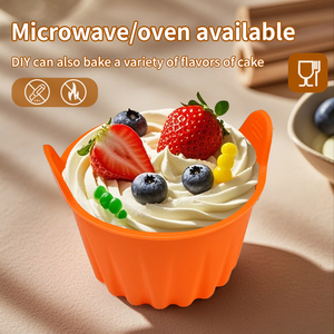 Molde de silicona OEM para huevos para freidora de aire Ramekins de silicona cajas grandes para magdalenas molde de <span class=keywords><strong>huevo</strong></span> escalfado taza de <span class=keywords><strong>huevo</strong></span> para hornear cocina doméstica - Product Image 4