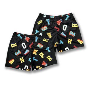 Pantalones cortos de baloncesto personalizados diseño retro ropa de calle malla poliéster sublimación hombres pantalones cortos de baloncesto - Product Image 3