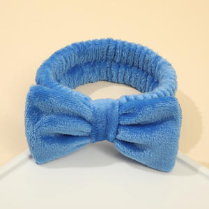 Nouveau bandeau de Spa en velours de flanelle conçu avec logo personnalisé bandeau pour laver le visage bandeau de soins de la peau du visage pour les femmes maquillage - Product Image 3