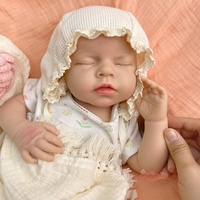18/20 Zoll wasserdichte, realistische Silikon-Reborn-Babypuppen, handgefertigt, schlaffe, unbemalte Puppen für Mädchen mit Trinkfunktion und nasser Wirkung