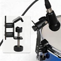 Shockproof Drum Microphone Clamp Adjustable Angle Lightweight Plastic Percussion Instrument Accessories Factory Wholesale