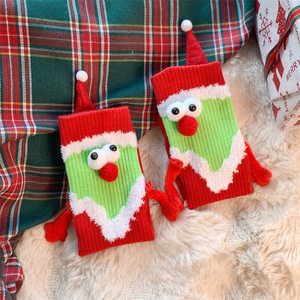 Calcetines Navideños para Pareja, Medias de Algodón hasta la Pantorrilla con Cierre Magnético, Calcetines Térmicos de Invierno para Mujer - Product Image 3