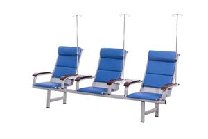 Silla de Transfusión Hospitalaria de 3 Plazas con Soporte para Suero para Pacientes con IV, Cómoda Silla de Espera para Hospital - Product Image 3