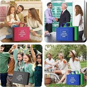 Promosyon özel alışveriş çantası logo baskılı kişiselleştirilmiş olmayan dokuma özel baskılı logo ile alışveriş çantası s Tote çanta - Product Image 6