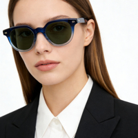 Lunettes de soleil unisexes en acétate Mazzucchelli de luxe certifiées CE UV400 polarisées confortables colorées durables lunettes de soleil rétro tendance