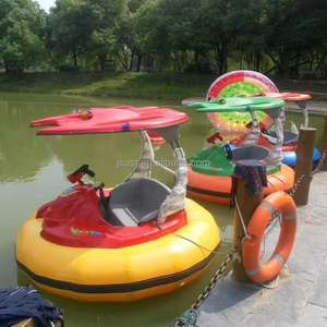 Bateaux tamponneurs gonflables électriques en fibre de verre PE pour enfants et adultes, avec pistolets à eau, jets et musique MP3, pour parcs aquatiques - Product Image 6