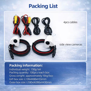 Cámara de Visión Nocturna AHD 1080P CCD Starlight para Punto Ciego, Vista Lateral Izquierda/Derecha, IP68 Impermeable, 12V, Gran Angular, MOQ Bajo, Envío Rápido - Product Image 4