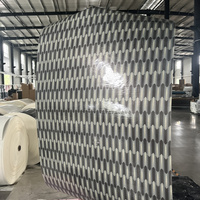 Wallpaper untuk Lemari Dapur Wallpaper PVC Kontemporer Tahan Air Stiker Panel Dinding Perekat Sendiri untuk Rumah
