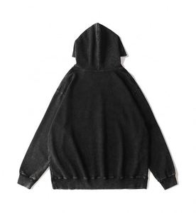 Heavy Hoodies Men 'S Unlined Pullover Popular Europe Style Oversized Acid Wash Hoodie Vintage - Product Image 4