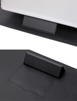 Housse pour ordinateur portable en cuir PU personnalisée 5 en 1 avec tapis de charge sans fil pour Macbook Air Pro 13 14 15 16 pouces