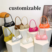 Sac à bandoulière en cuir PU pour femme, style français texturé, imperméable, avec boucle, personnalisable, vente en gros d'usine