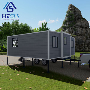 Prefabricadas Granny 5ห้องนอนบ้านเคลื่อนที่แบบแบน20Ft ได้ภาชนะ40Ft แบบขยายได้บ้านสำเร็จรูป - Product Image 2