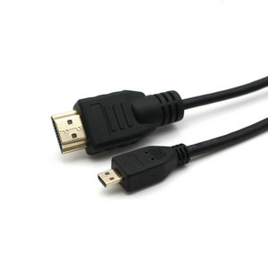 1.5 mét Micro cho loại D Cáp âm thanh Máy Chiếu Điện thoại di động máy tính bảng máy tính PVC Áo khoác Lá che chắn Độ phân giải 4K vàng - Product Image 2