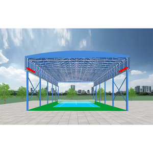 Toldo Retráctil Personalizado, Toldo Eléctrico Deslizante para Almacenes, Toldo para Talleres, Hangares, Campos Deportivos de Pádel, Pickleball y Fútbol - Product Image 1