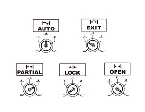 Universal <strong>Doors</strong> &amp; Windows Accessories M-241 <strong>Knob</strong> Switch 5-Way Function Selector Control <strong>Plate</strong> with LCD Screen - Product Image 3