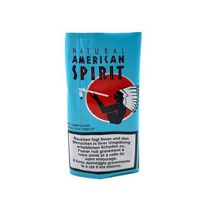 저렴한 맞춤 인쇄 25g 30g 50g 봉투 플라스틱 코팅 파우치 (아메리칸 스피릿 흡연용 수제 담배 레이저 코드 파우치) - Product Image 1