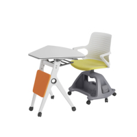 Chaise d'école et de réunion économique pour étudiants avec tablette d'écriture et chaises de type nœud pour étudiants universitaires