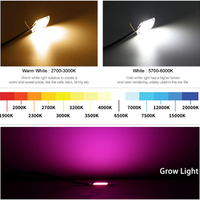 Module LED COB à spectre complet sans pilote, avec puce IC intelligente, DC AC 110V 220V 50W 30W 20W, pour projecteur LED et éclairage de culture