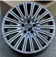 Vente flash - Jantes en alliage Gunmetal Machine Face 18X8.0 pouces 5X112 compatibles avec Mercedes-Benz Classe E - Expédition rapide