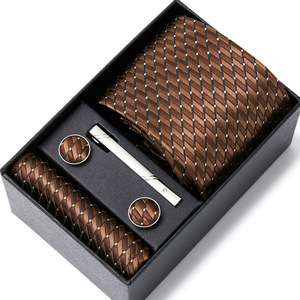 IStapromo Regalos: Set de Corbata y Pañuelo Cuadrado para Hombre, Ideal para Oficina, Negocios, Fiestas, en Caja de <span class=keywords><strong>Regalo</strong></span> para <span class=keywords><strong>Padre</strong></span> - Product Image 6