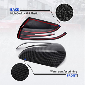 Cubiertas de Espejos de Fibra de Carbono para Mercedes-Benz, Juego Completo para W204 W213 W222, Material ABS con Instalación con Cinta 3M - Product Image 4