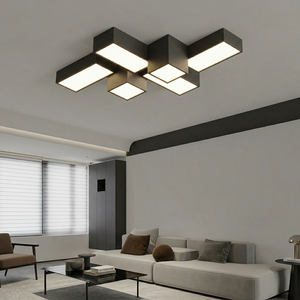 โคมไฟระย้า LED ทรงเมฆ ดีไซน์เอเชีย ฐานอะคริลิคและโลหะ Ra90 3500K แสงวอร์มไวท์ ขนาดใหญ่ สำหรับห้องนอน ติดตั้งบนพื้นผิว - Product Image 1