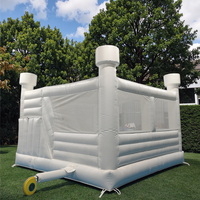 Casa de rebote inflable para interiores y exteriores de boda de alta calidad, castillo hinchable personalizado con tobogán, Castillo de salto para fiestas
