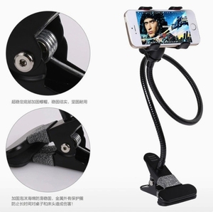 ขาตั้งโทรศัพท์มือถือปรับได้ 360 องศา กันน้ำ พร้อมคลิปหนีบแบบยืดหยุ่น ใช้ได้กับโทรศัพท์มือถือทุกชนิด ใช้ได้กับโต๊ะทำงาน เตียงนอน และโต๊ะอื่นๆ - Product Image 2