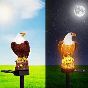 โคมไฟสนามรูปนกอินทรีทำจากเรซิ่น ไฟตกแต่งสวนกลางแจ้ง พร้อมไฟ LED สำหรับตกแต่งสวน - Product Image 3