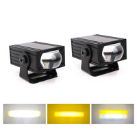 Luz LED U37 de 12w de Alta Relación Calidad-Precio, Luz Estroboscópica Blanca y Amarilla, Lámpara Antiniebla LED, Iluminación Externa para Motocicleta y Automóvil